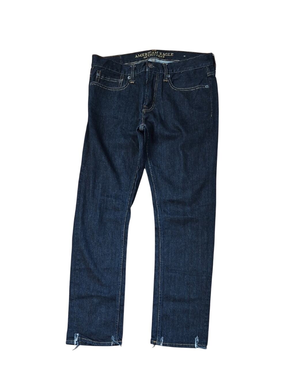 American Eagle Outfitters Men’s Dark Indigo Skinny Jeans Size 32W/28.5L (Actual)